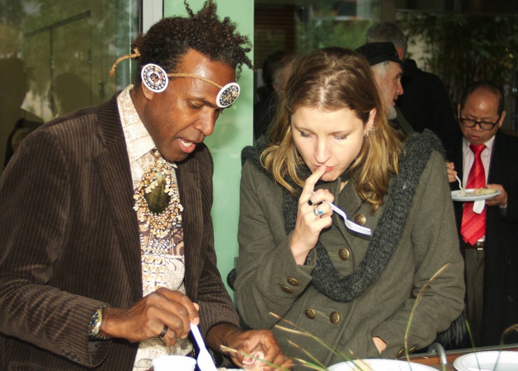 Matt Gale (Solomon Islands) with Dr Cammi Webb-Gannon (Research Fellow, University of Western Sydney) 