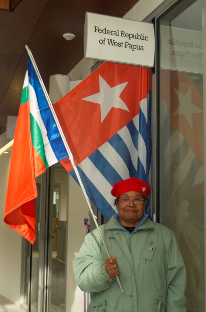 Guarding the office, Petronella Yawan, 23 June 2014